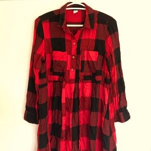 Old Navy, Maternity plaid dress, Size Small